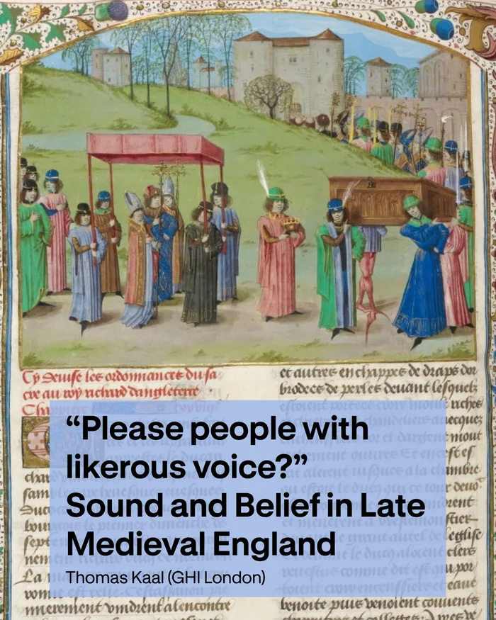 Illustration einer Festliche Prozession. Miniatur aus Jean de Wavrin, Recueil des croniques d’Engleterre, Bd. 1, fol. 257v, Brügge, 1471–1483. British Library, London (Royal MS 15 E IV).