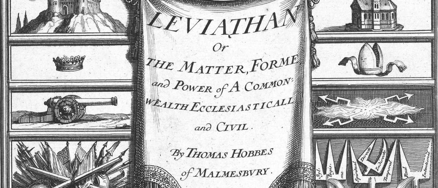 The frontispiece of the book Leviathan by Thomas Hobbes; engraving by Abraham Bosse